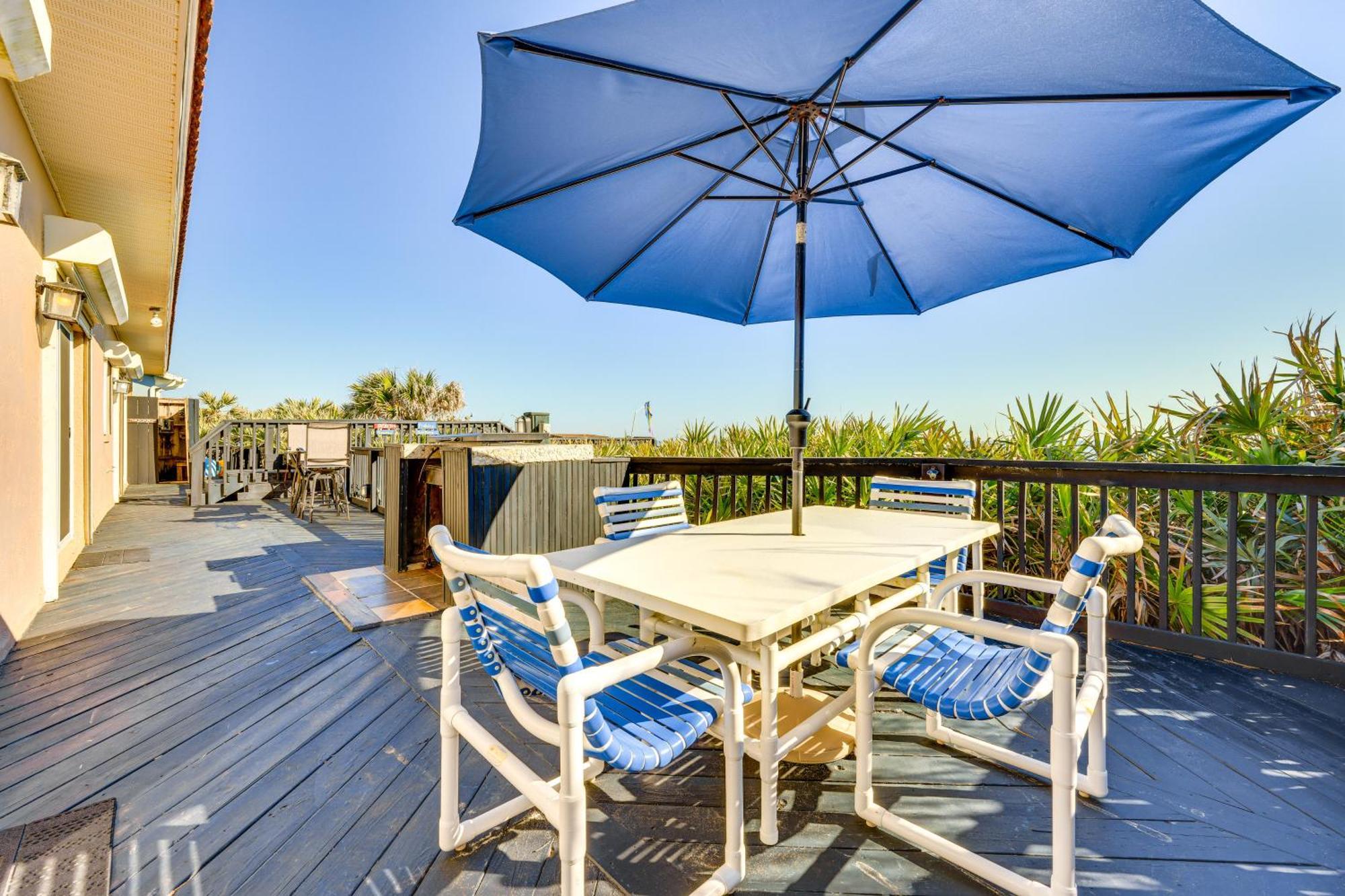 Oceanfront Oasis In Flagler Beach With Deck And Views! Kültér fotó