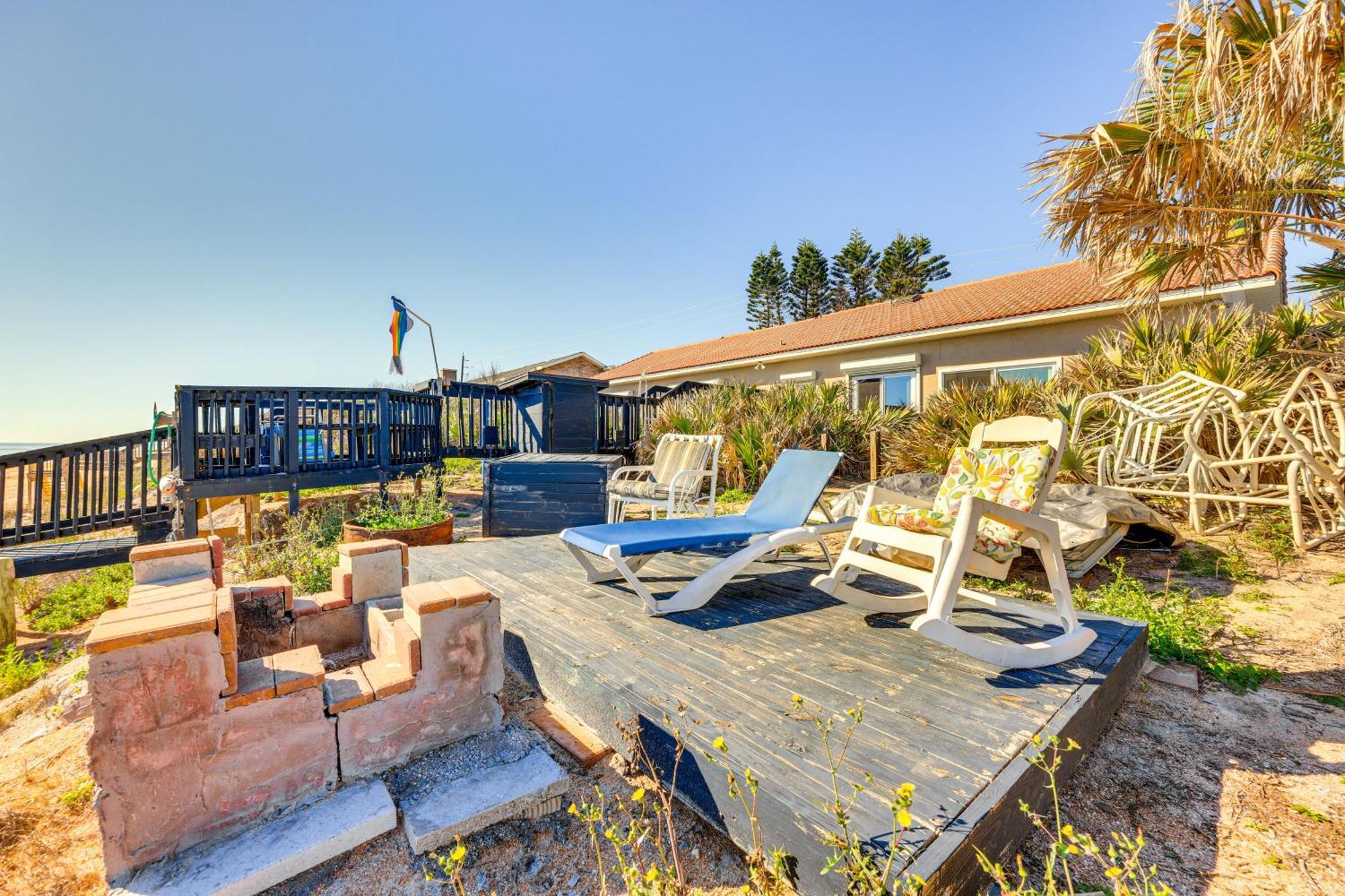 Oceanfront Oasis In Flagler Beach With Deck And Views! Kültér fotó