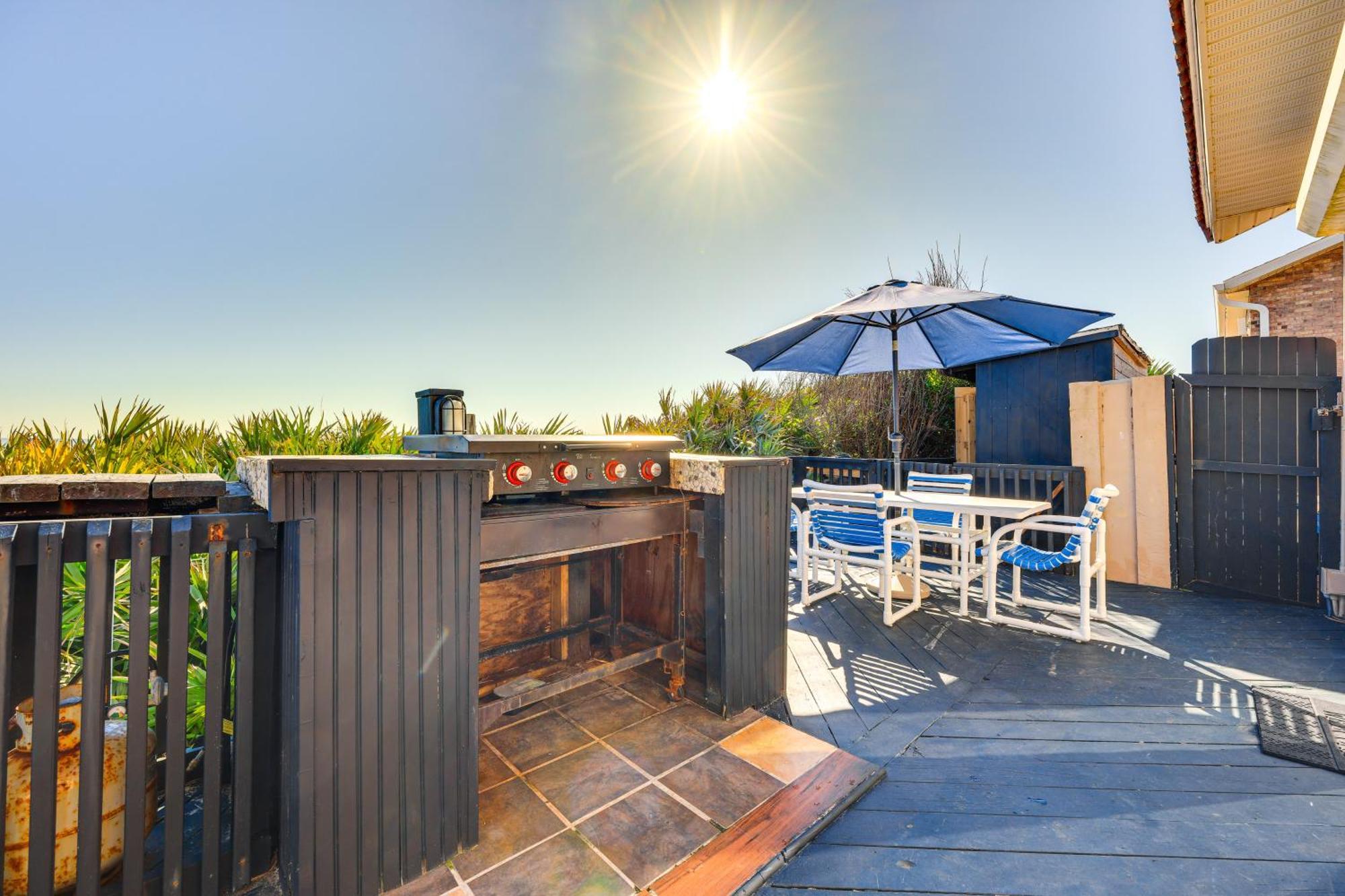 Oceanfront Oasis In Flagler Beach With Deck And Views! Kültér fotó