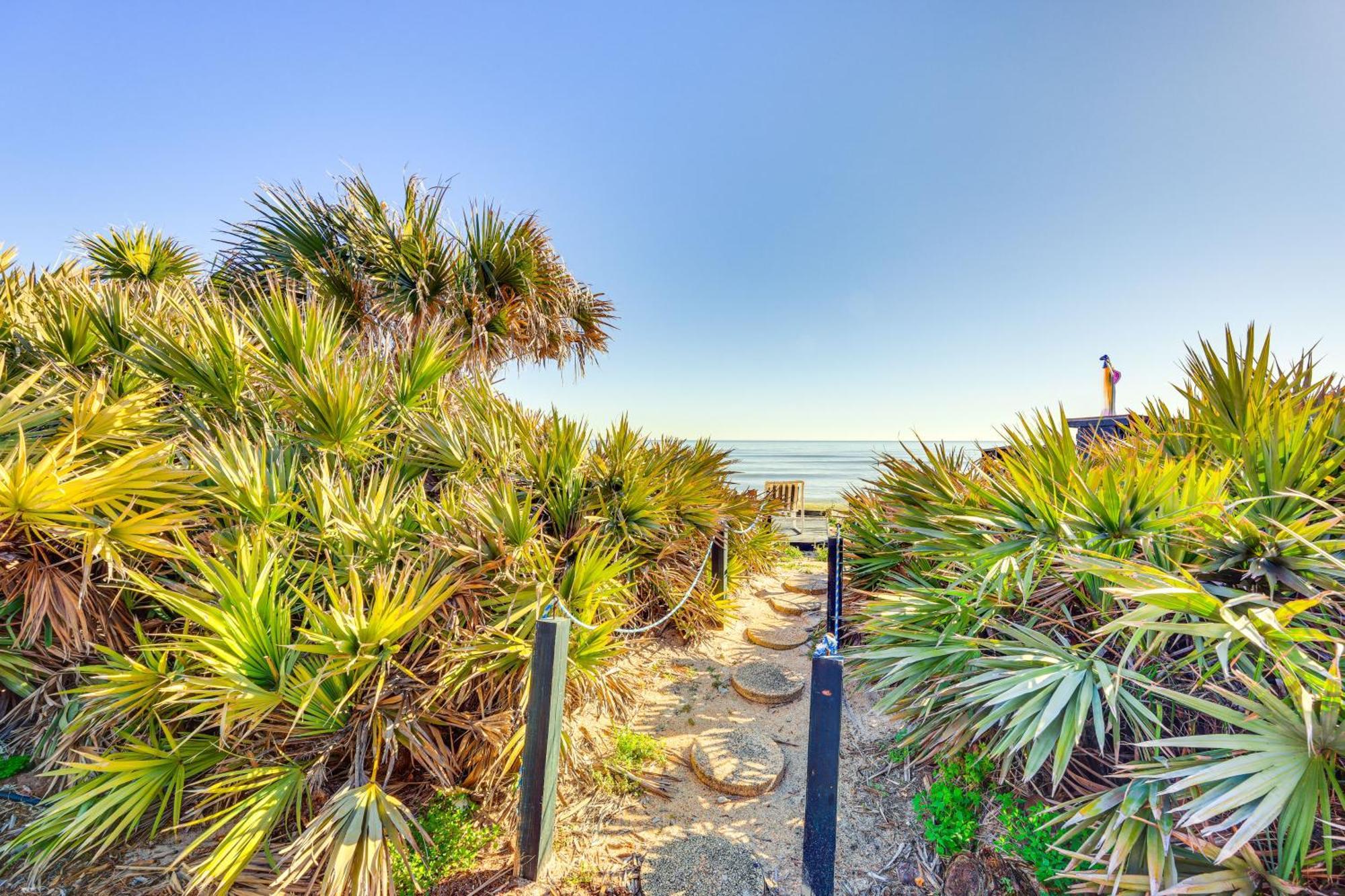 Oceanfront Oasis In Flagler Beach With Deck And Views! Kültér fotó