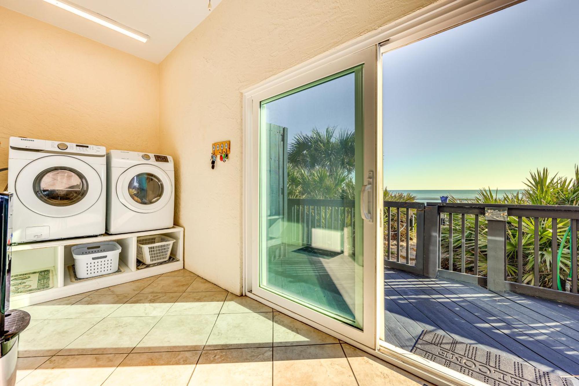 Oceanfront Oasis In Flagler Beach With Deck And Views! Kültér fotó